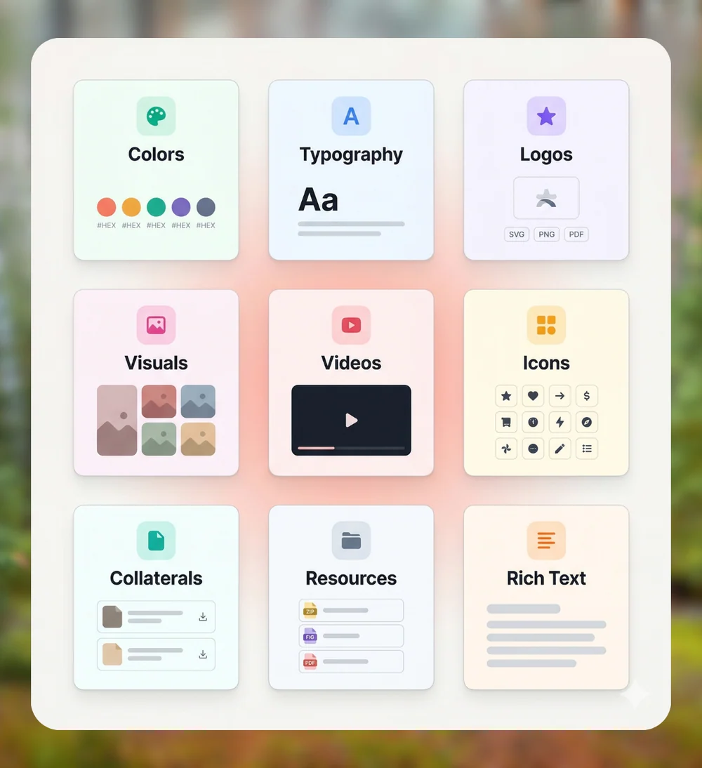 All 9 block types feature preview